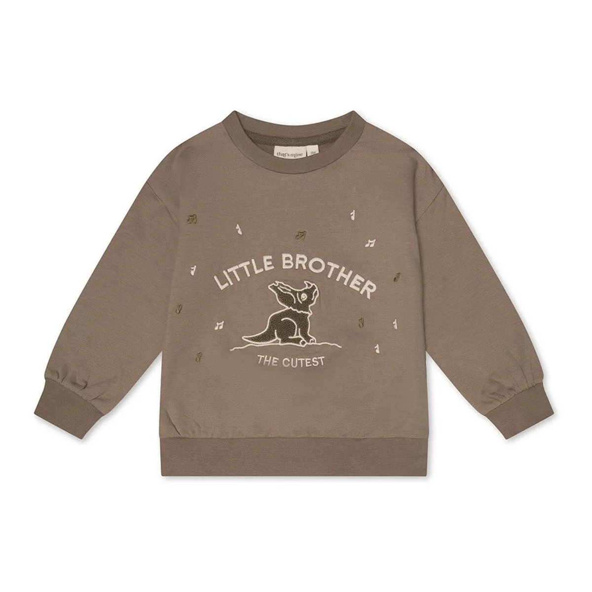 That's Mine - Finley lillebror sweatshirt - Fossil - 98 cm - 3 Jahre