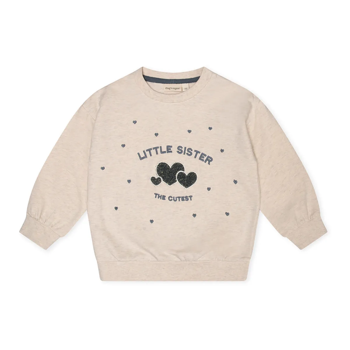 That's Mine - Finley lillesøster sweatshirt - Light creme melange - 86 cm - 18 m