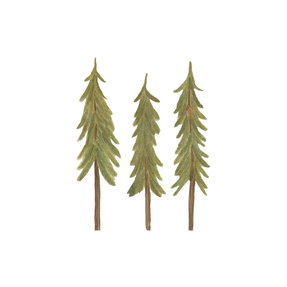 That's Mine - Wallsticker Pinetrees small - Green