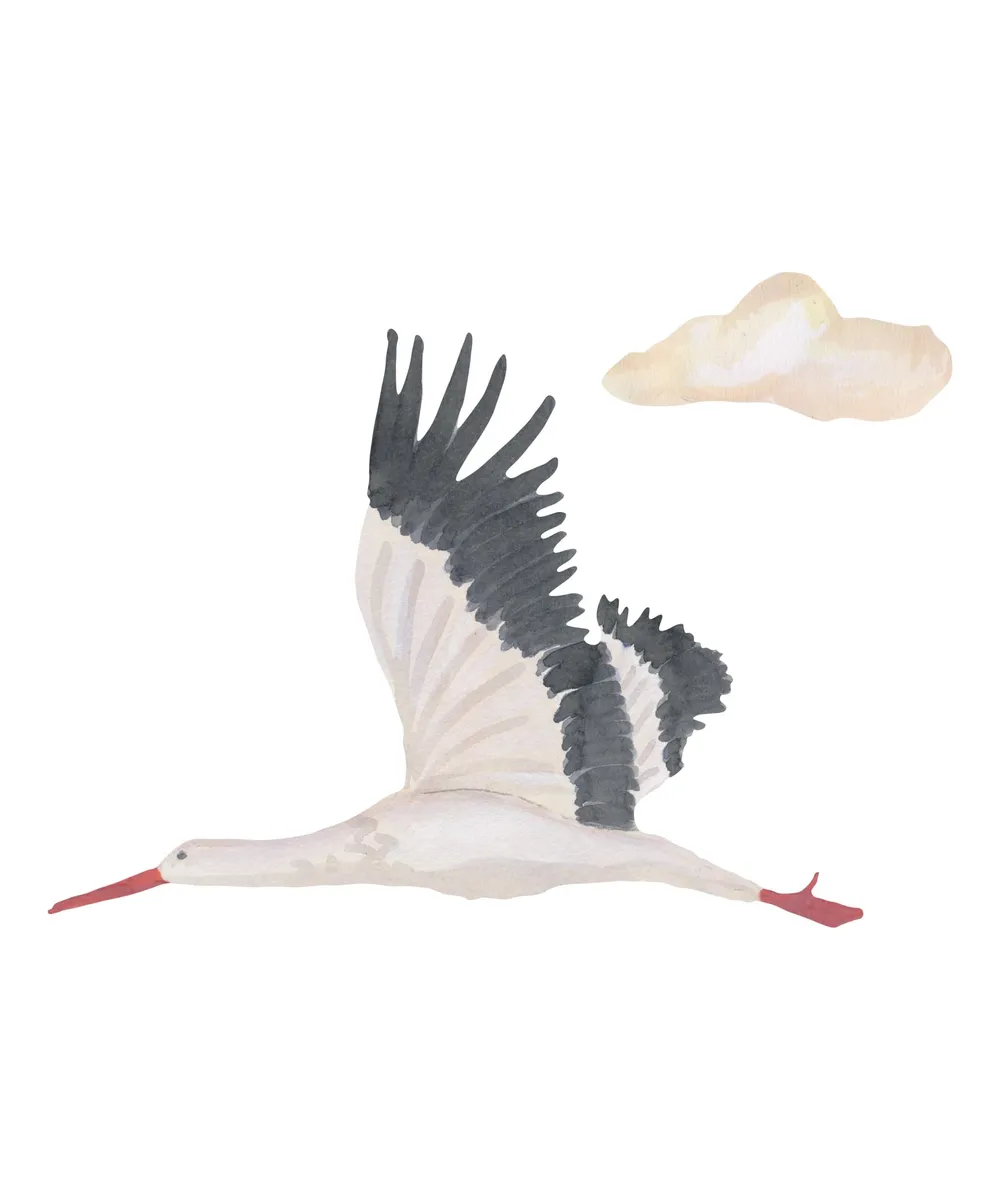 That's Mine - Wallsticker Stork Small - Multi