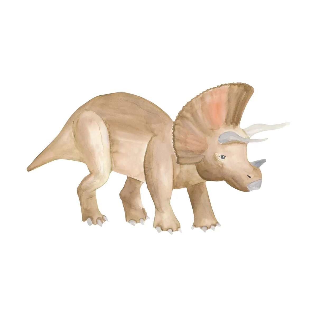 That's Mine - Wallsticker Triceratops father - Brown