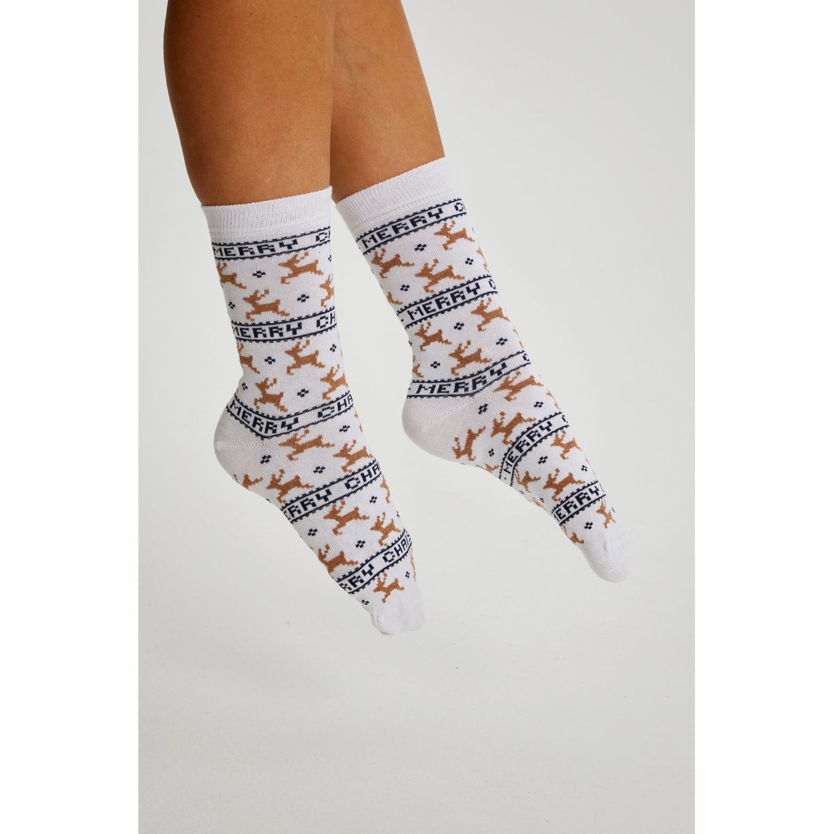 The Elegant Socks Creme. Julesokker