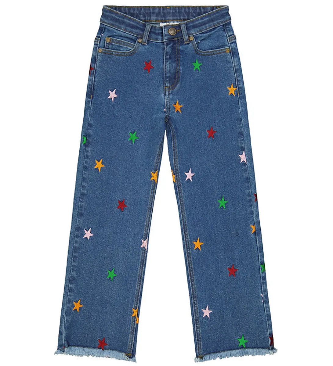 The New Jeans - TnDania Star Wide - Medium Blue m. Stjerner