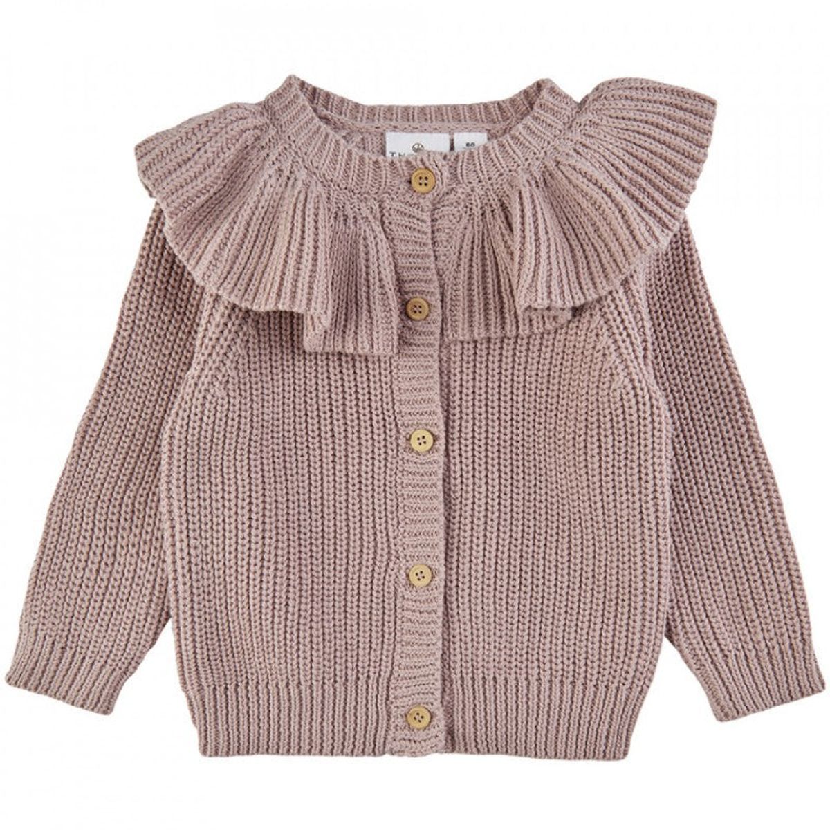 The New Siblings - TNOlly Collar Knit Cardigan - Adobe Rose - 98 cm