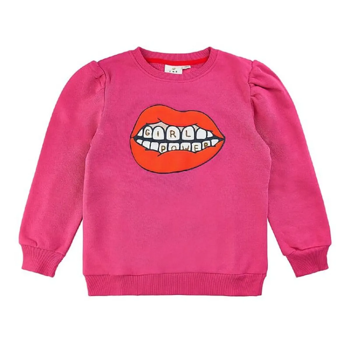 THE NEW - TNAviaya Puff Sweatshirt - Magenta - 3/4 år