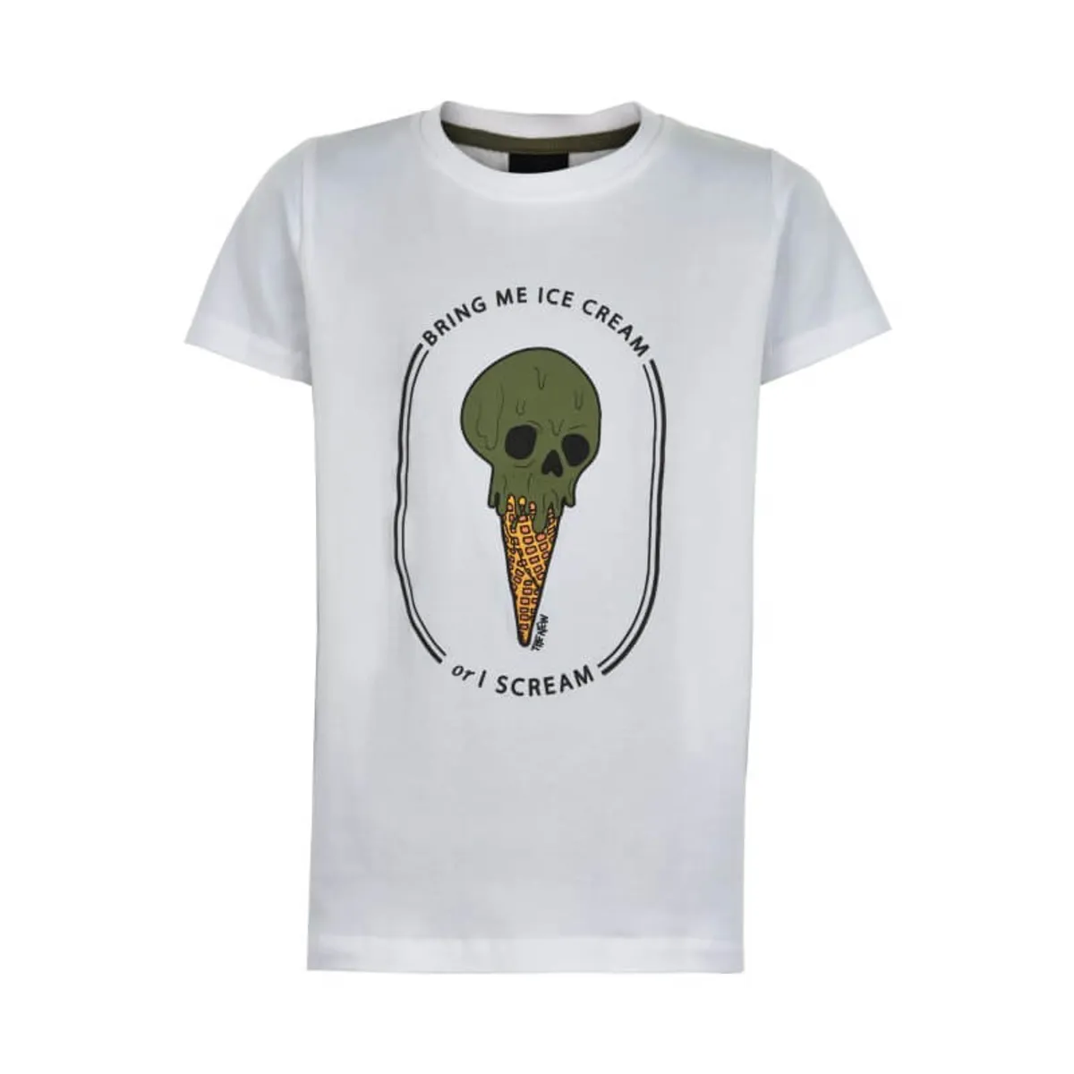 THE NEW - Uno S/S TEE T-Shirt - Bright White - 3/4 år