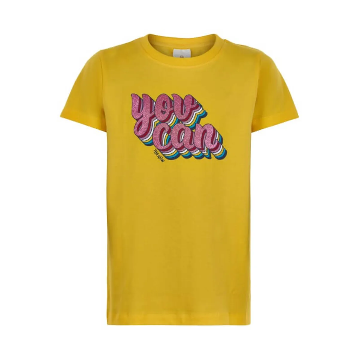 THE NEW - Usiana S/S Tee T-Shirt - Primrose Yellow - 5/6 år