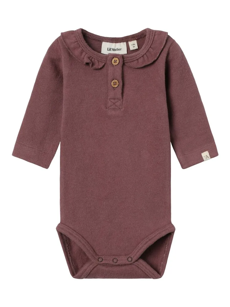 Thoro langærmet slim body - ROSE BROWN - 62