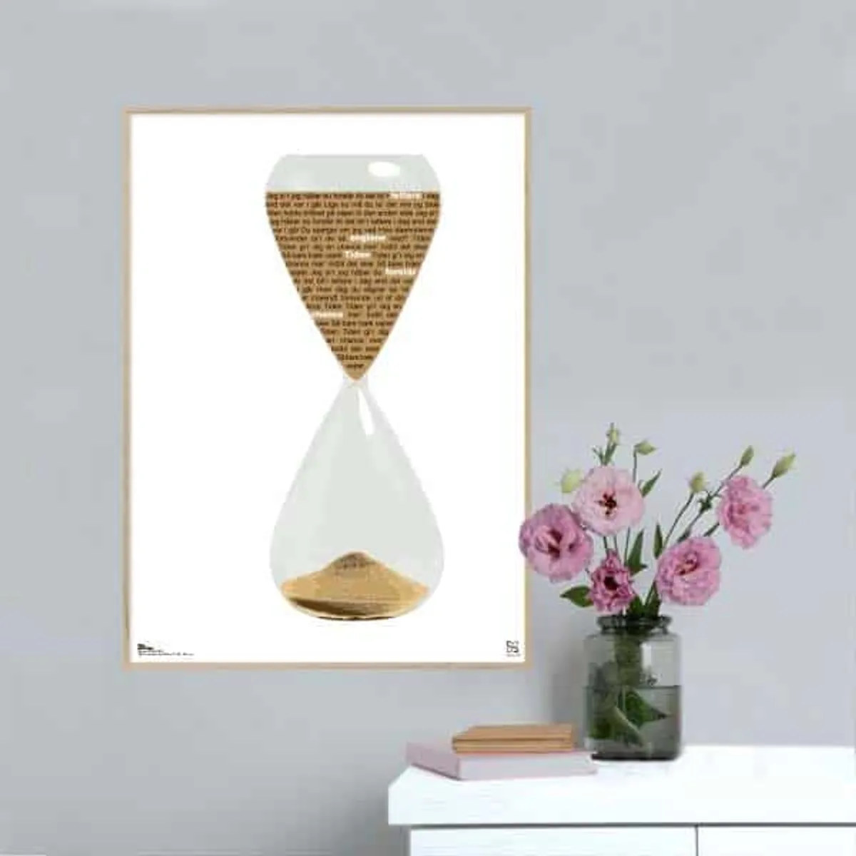 Tiden - Mathilde Falch - Songshape plakat - 50 x 70 cm / XL / lodret