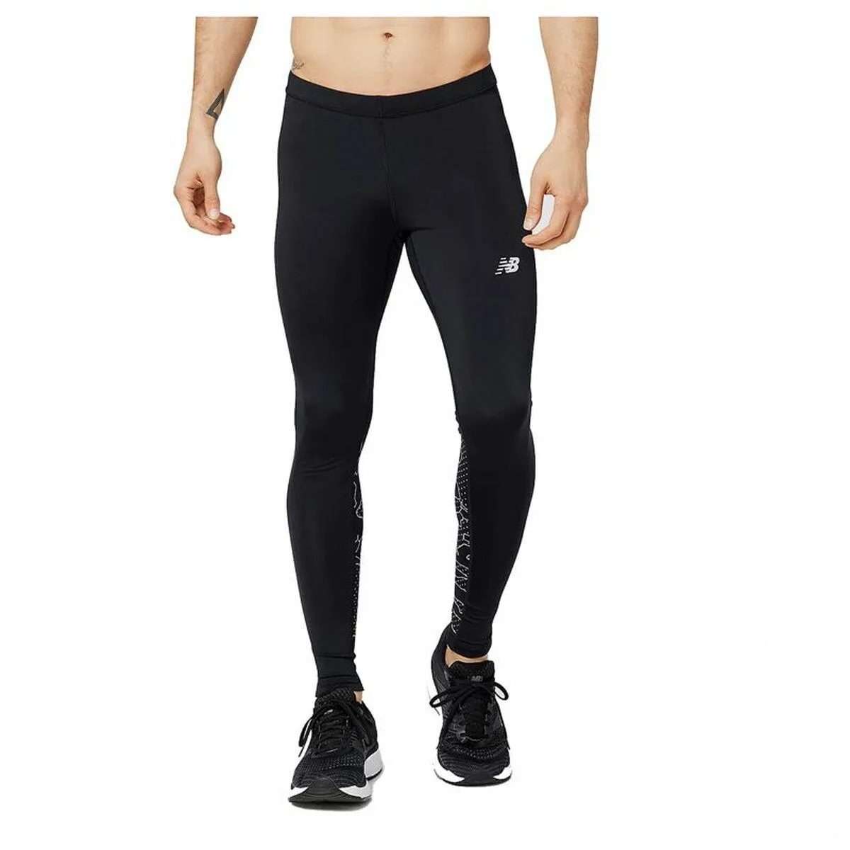 Tights til mænd New Balance Reflective Accelerate Sort M