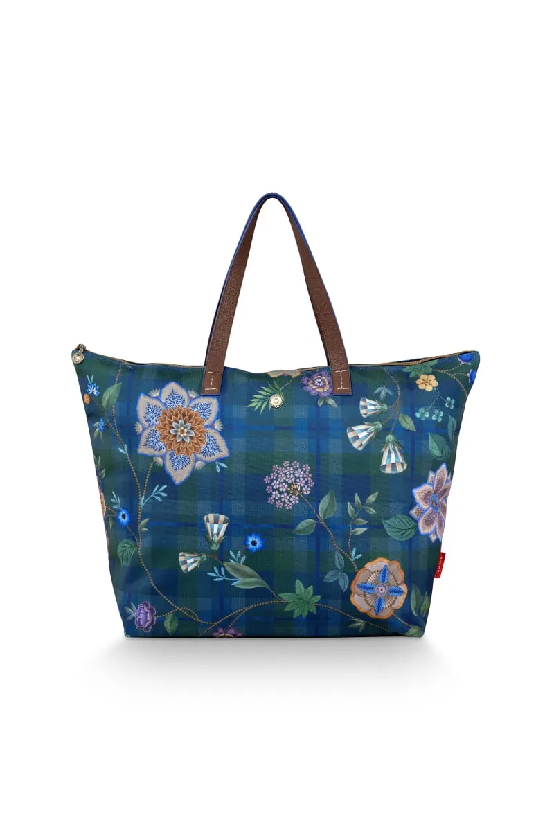 Tilda Tote Bag Flores Felices Dark Blue 66x20x44cm