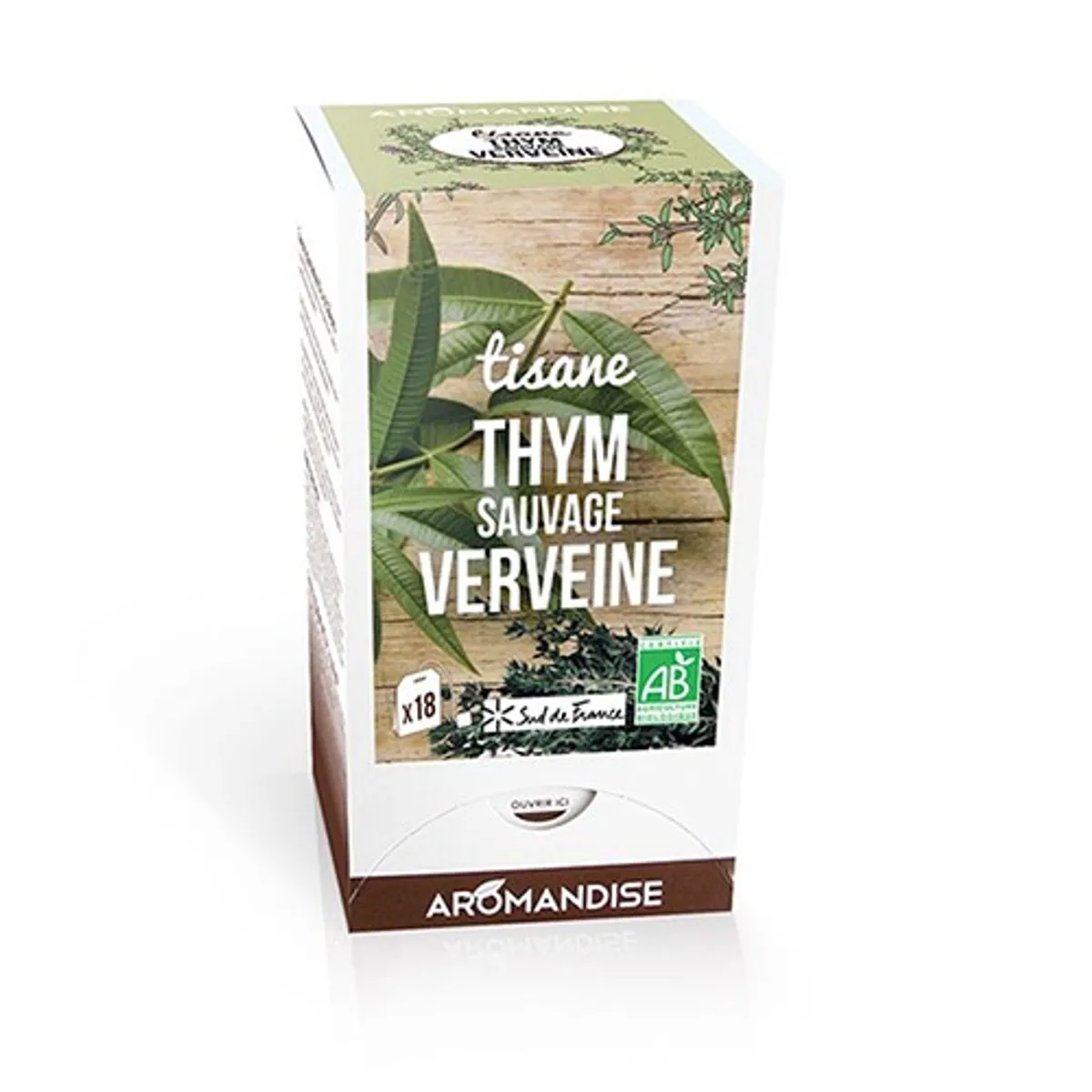 Timian te med citronverbena Økologisk - 18 breve - Aromandise