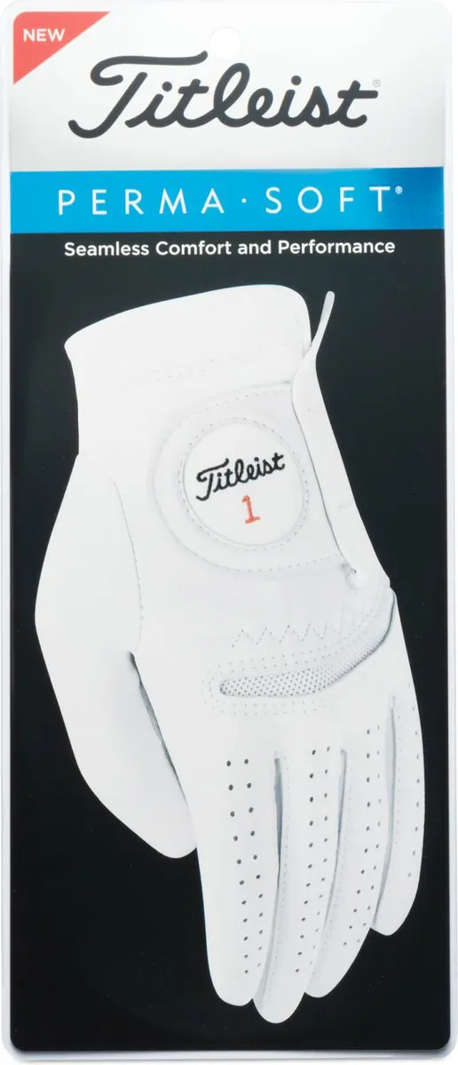 Titleist Perma Soft Læder Herre Golfhandske - Pearl - Venstre - Str. XL