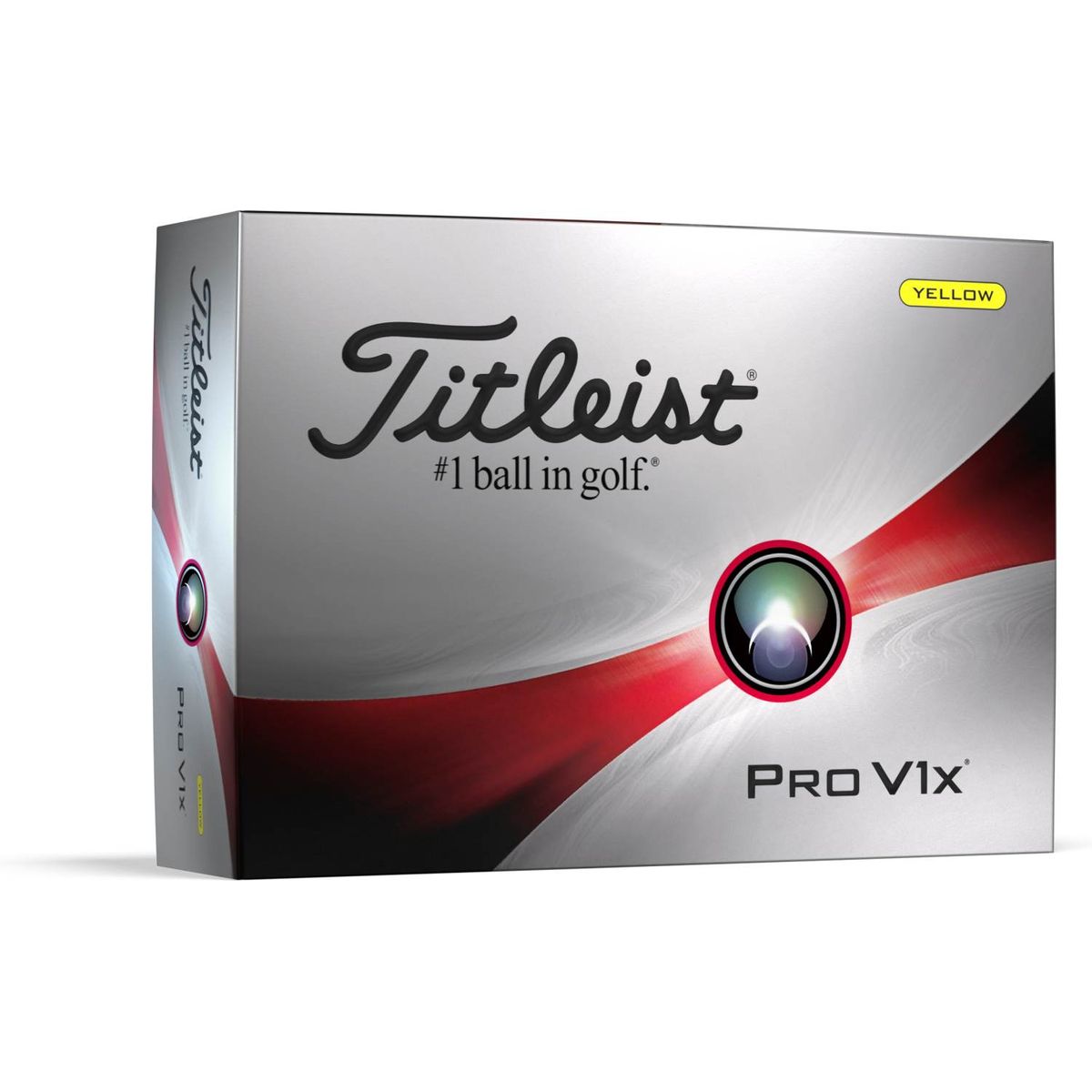 Titleist Pro V1x (2023) Logobolde - Gul