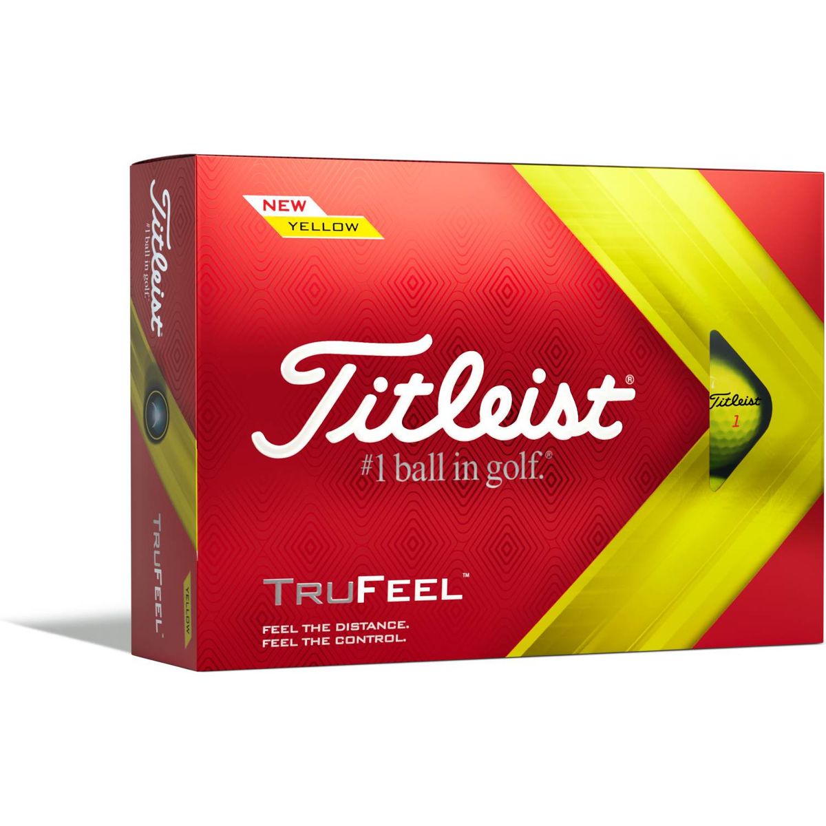 Titleist Trufeel (2022) Logobolde - Gul