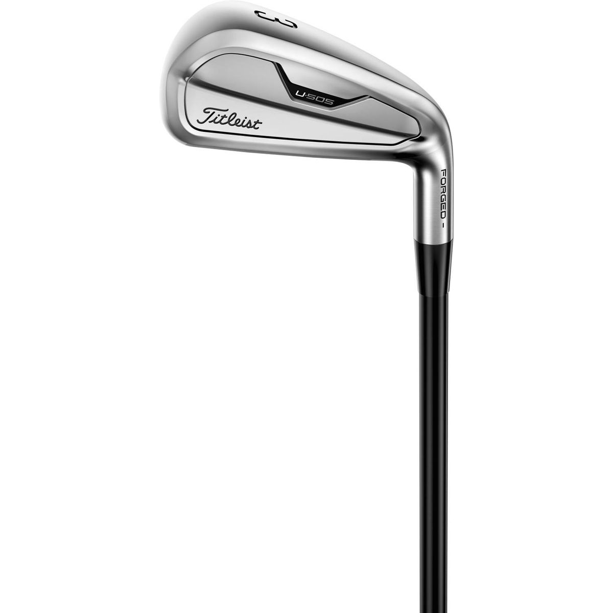 Titleist U505 Herre Utility Jern - Chrome - Venstre - 20.0° (3) - True Temper Project X - HZRDUS Gen 4 Black 80 Stiff 6.0 Grafit