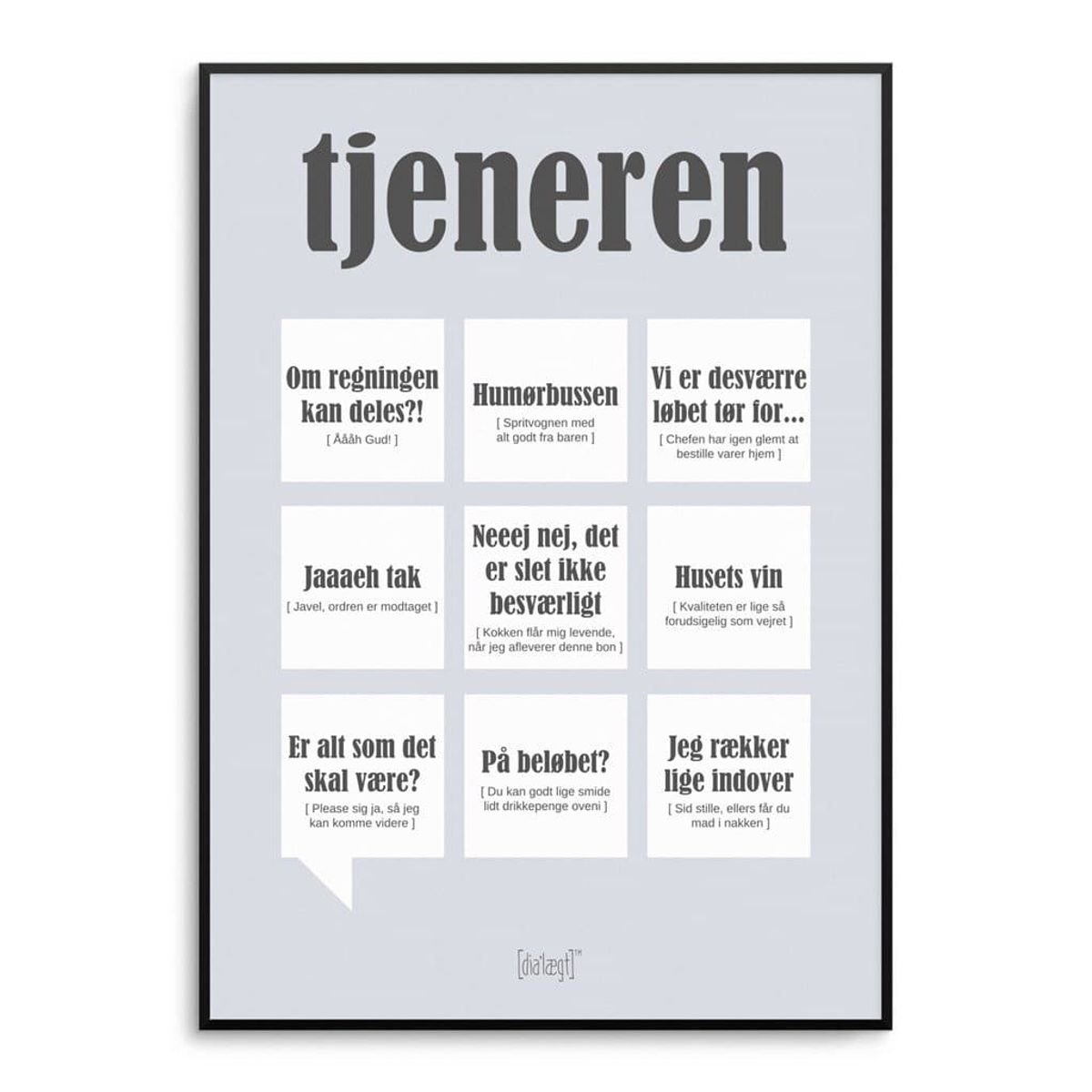 Tjeneren 50x70