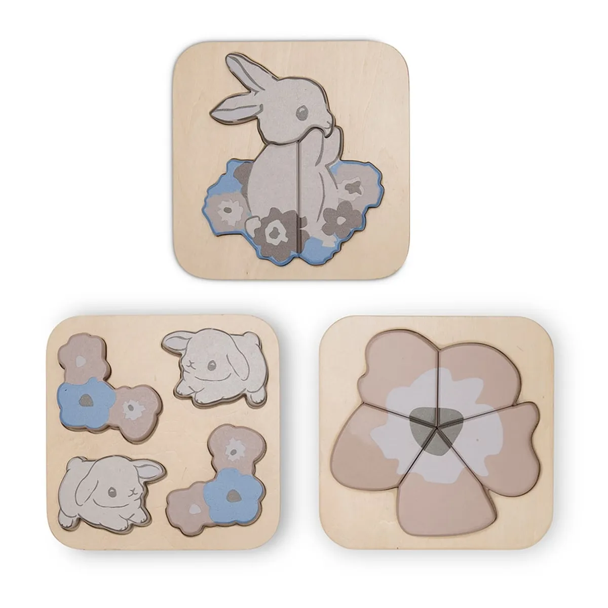 Toby puzzle 3-pack - Bunny