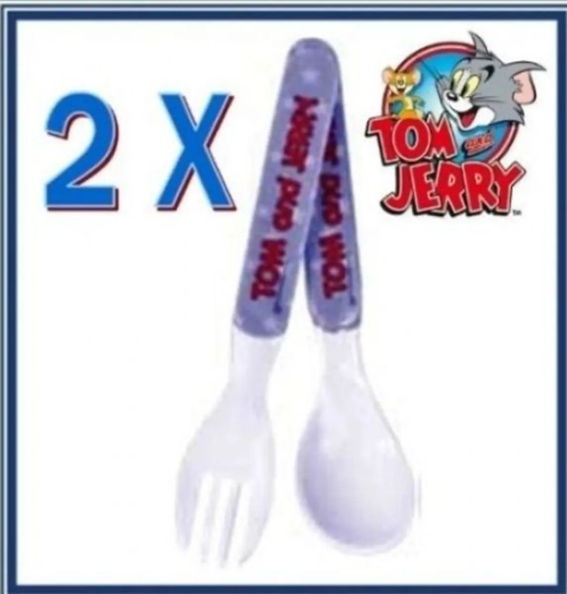 Tom And Jerry - Baby Cutlery Set Infant Kids Toddler Children Cutlery Set 4Stk