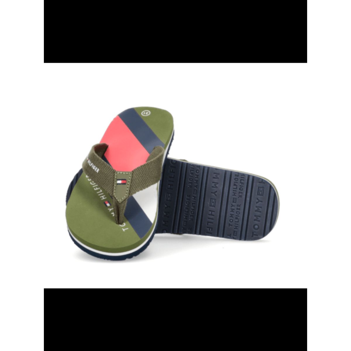 Tommy Hilfiger Flip Flop Badesandaler Military Green - badesandal - Legekammeraten.dk