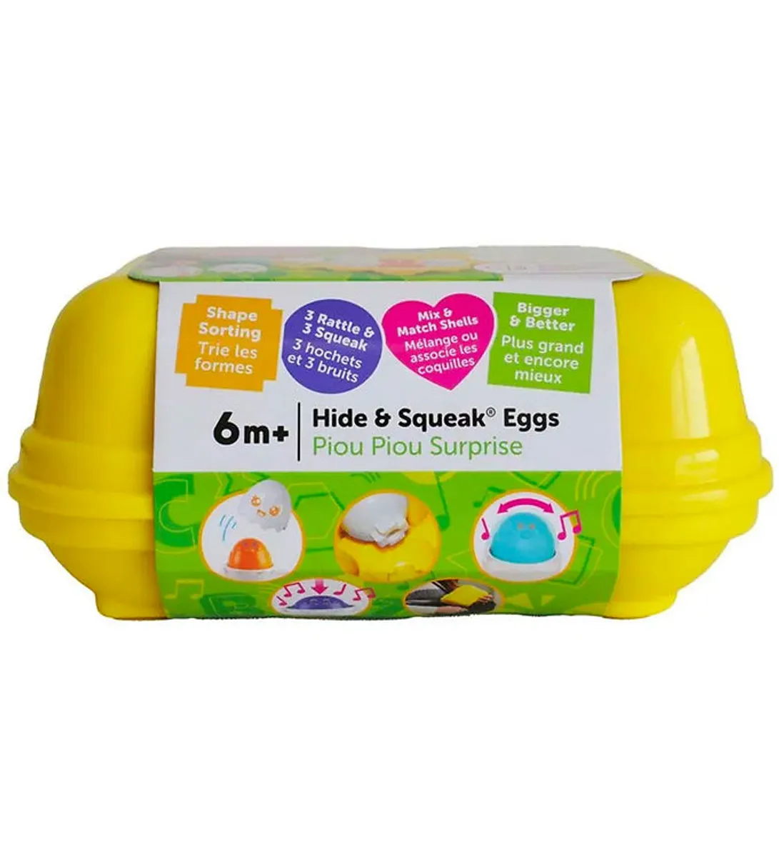 Toomies Aktivitetslegetøj - Hide & Squeak Eggs