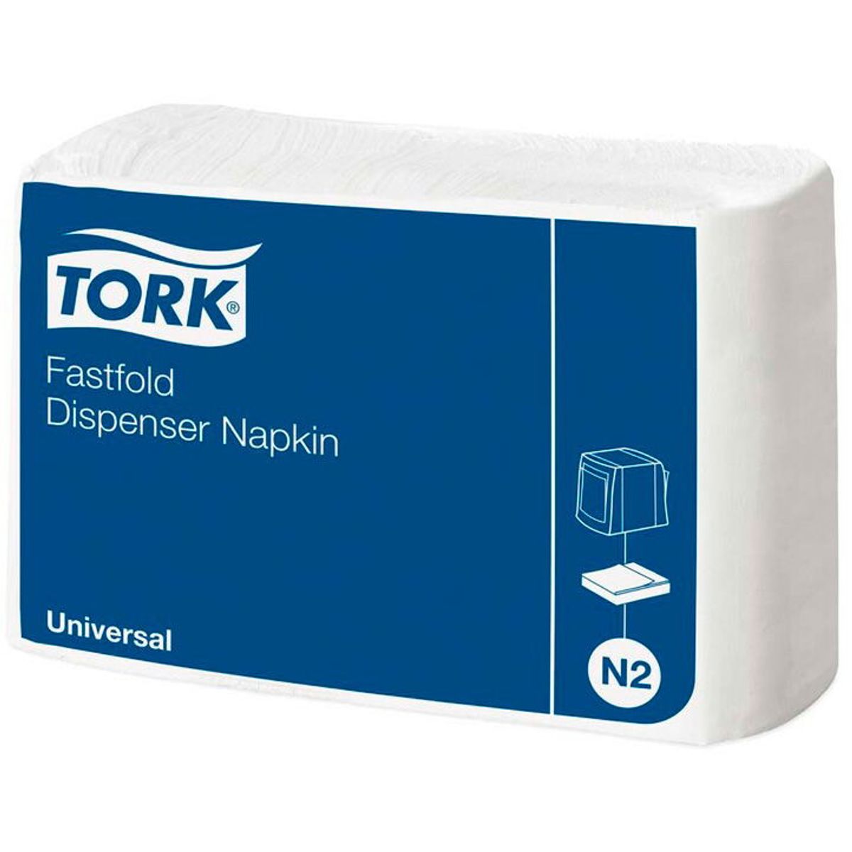 Tork 10933 Universal Fastfold servietter N2 hvid 300stk