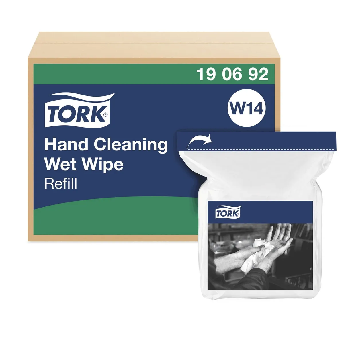 Tork 190692 Wet Wipes t/hænder W14 refill