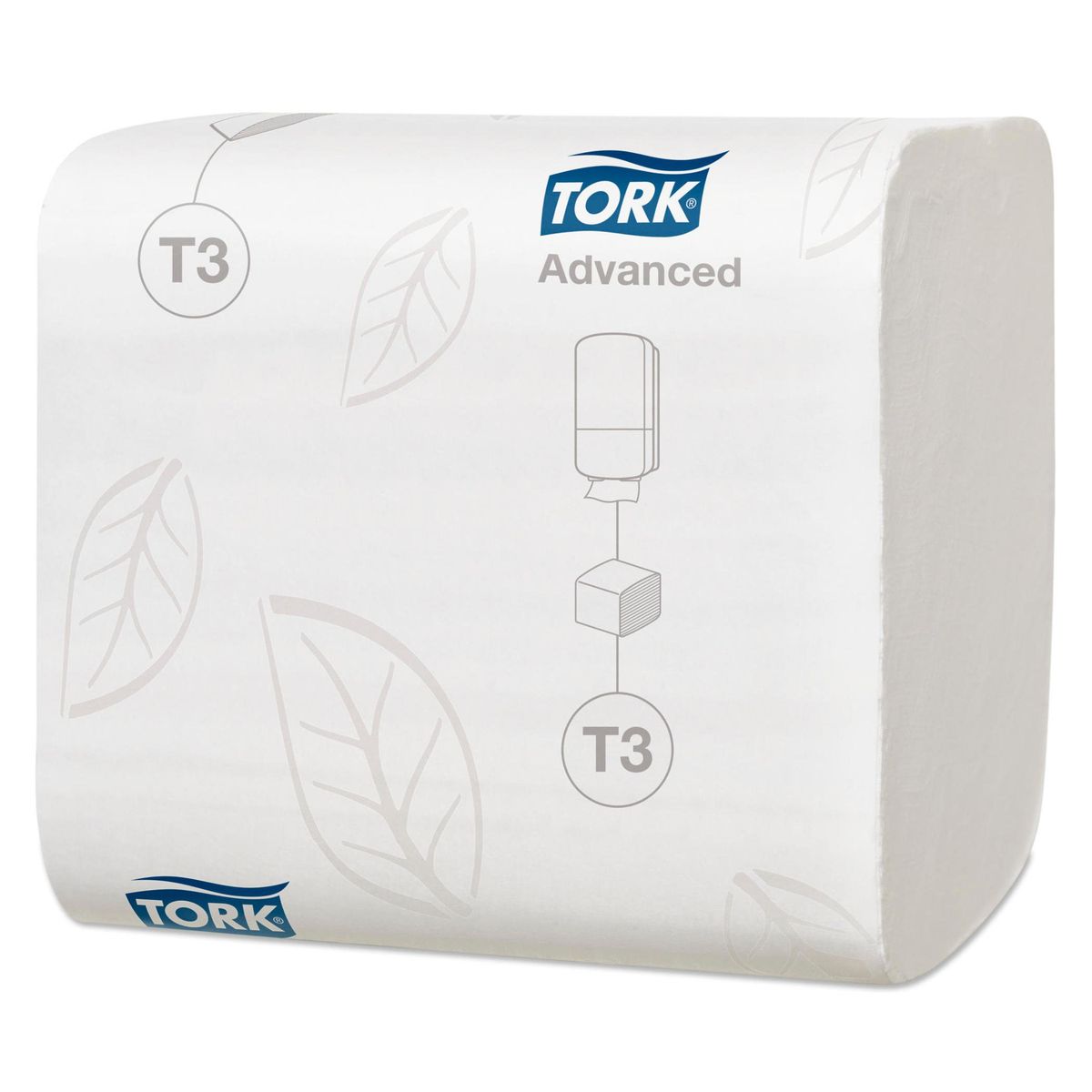 Tork toiletpapir Advanced T3 i ark 2 lag, 9072 ark