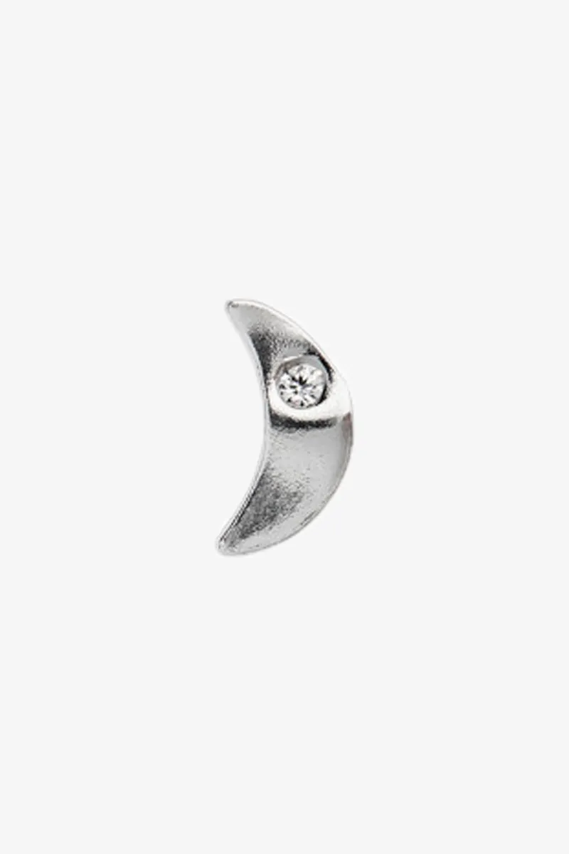 Tout Petit Bella Moon Earring - Silver - Stine A - Sølv One Size