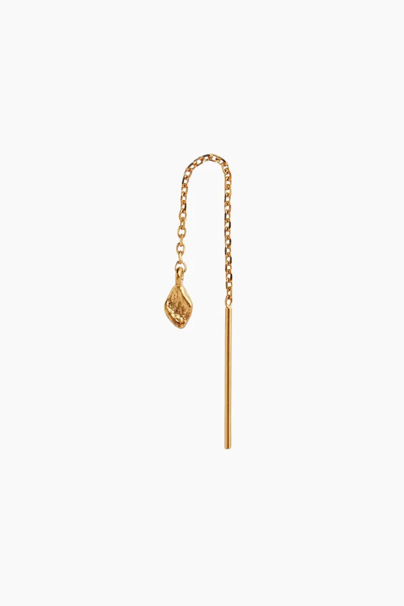 Tout Petit Dangling Ile De L'amor Earring - Gold - Stine A - Guld One Size