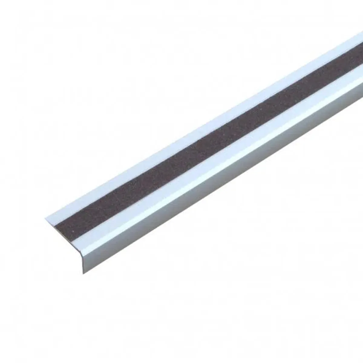 Trappe Kantprofil Aluminium, Skridsikker, Universal (Almen anvendelse) - Selvklæbende / 53x800x31mm / Brun