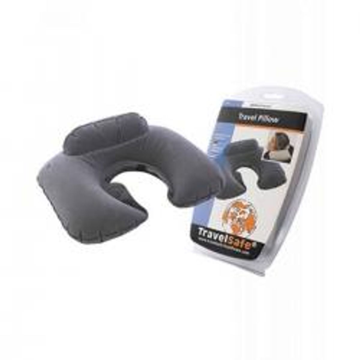 TravelSafe Inflatable Neck Pillow With Headrest