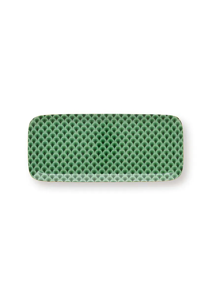 Tray Suki Green 27x12x1.5cm