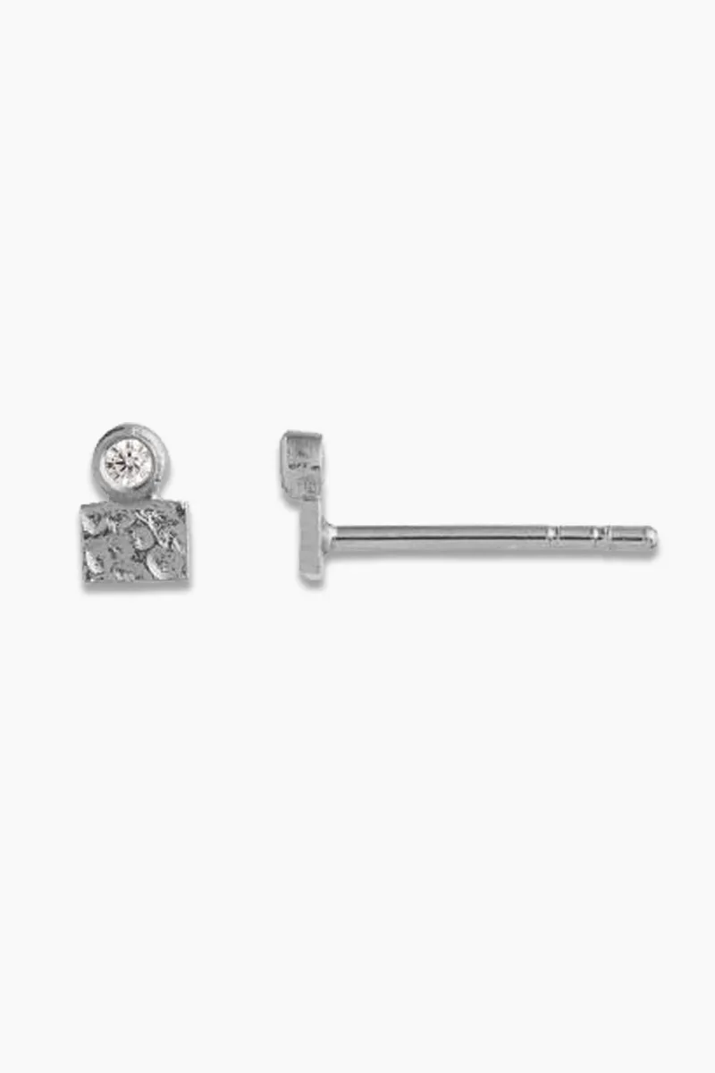 Tres Petit La Mer Earring With Stone Silver - Sølv One-Size