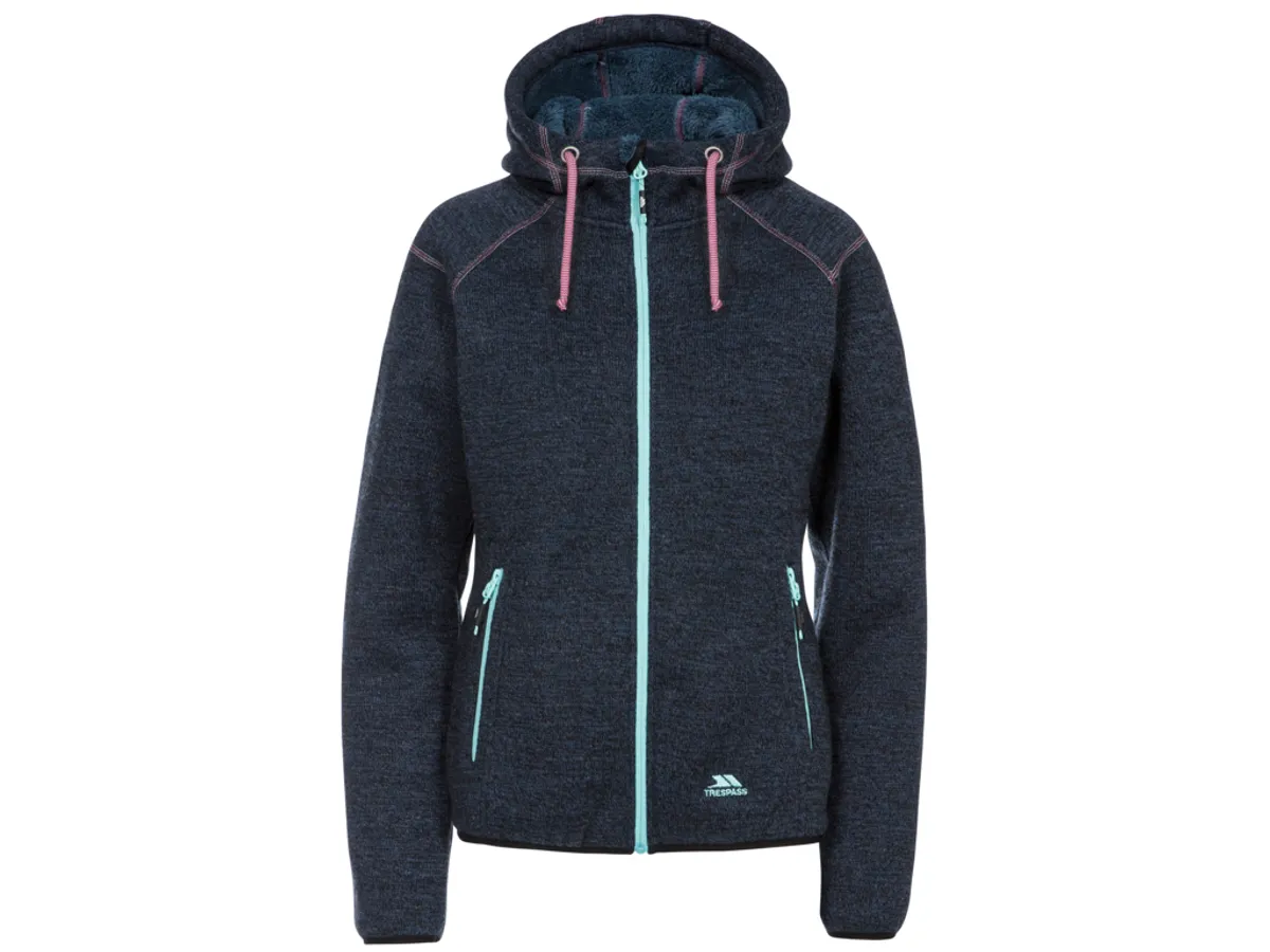 Trespass Albatross - Fleece jakke dame - Str. S - Navy marl