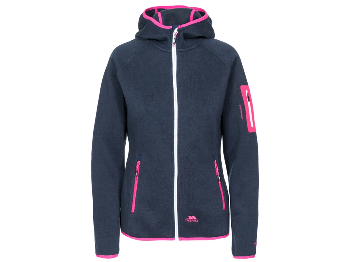 Trespass Mona Lisa - Active Fleece Hoodie - Str. XS - Dame - Navy marl