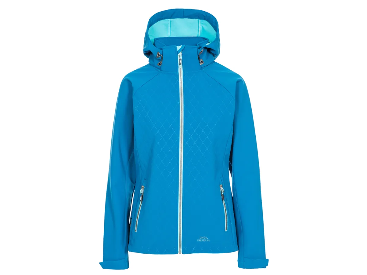 Trespass Nelly - Dame Softshell jakke- Blå - Str. 3XL