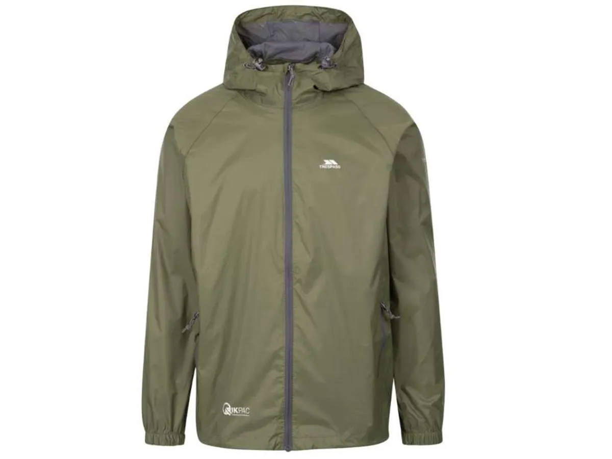 Trespass Qikpac Regnjakke Green XXXL