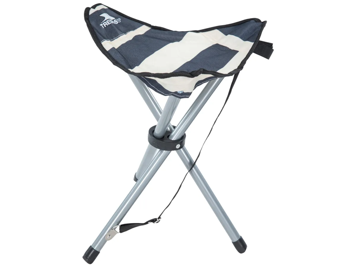 Trespass Ritchie - Foldbar camping-mini-stol - Navy Stripe