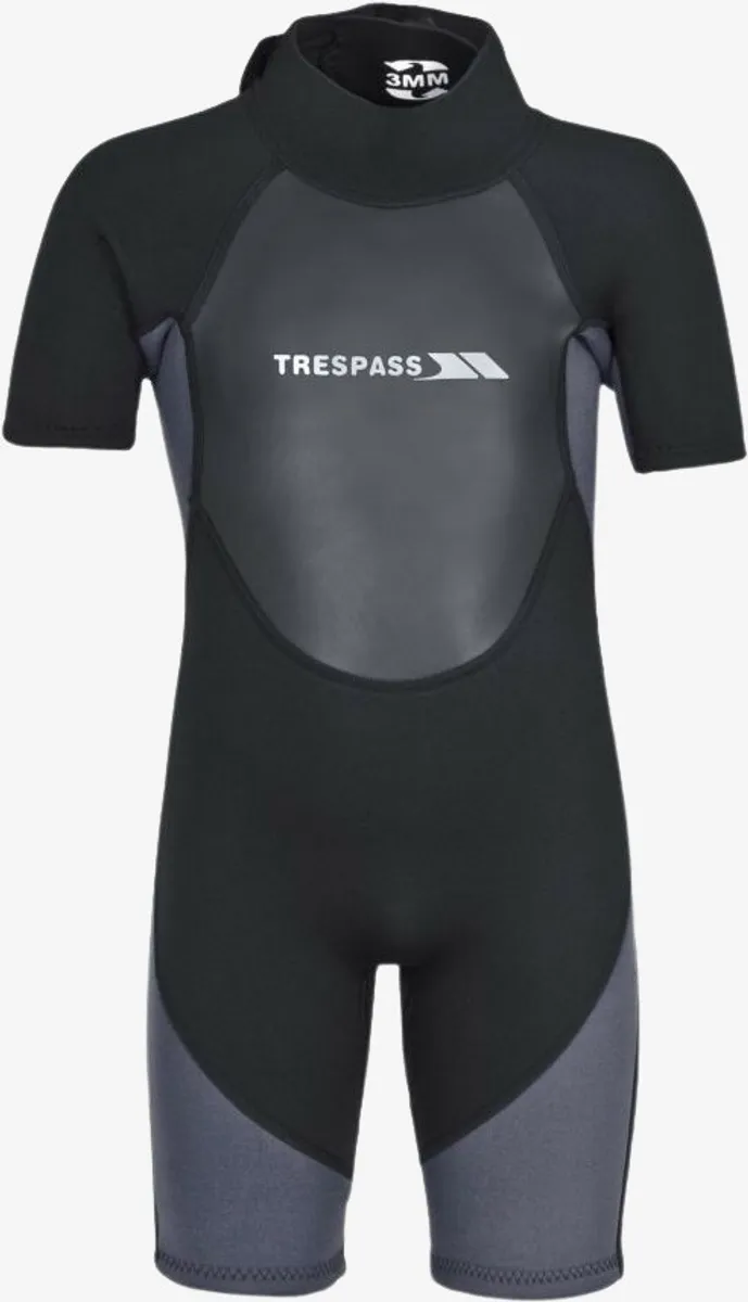 Trespass - Scuba Kids kort våddragt (Sort) - 3-4 år