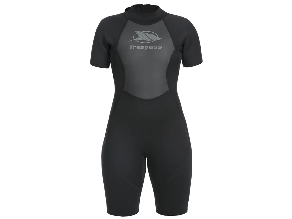 Trespass Scubadive - Våddragt - Kort - 3mm Neopren - Dame - Sort - Str. XXL