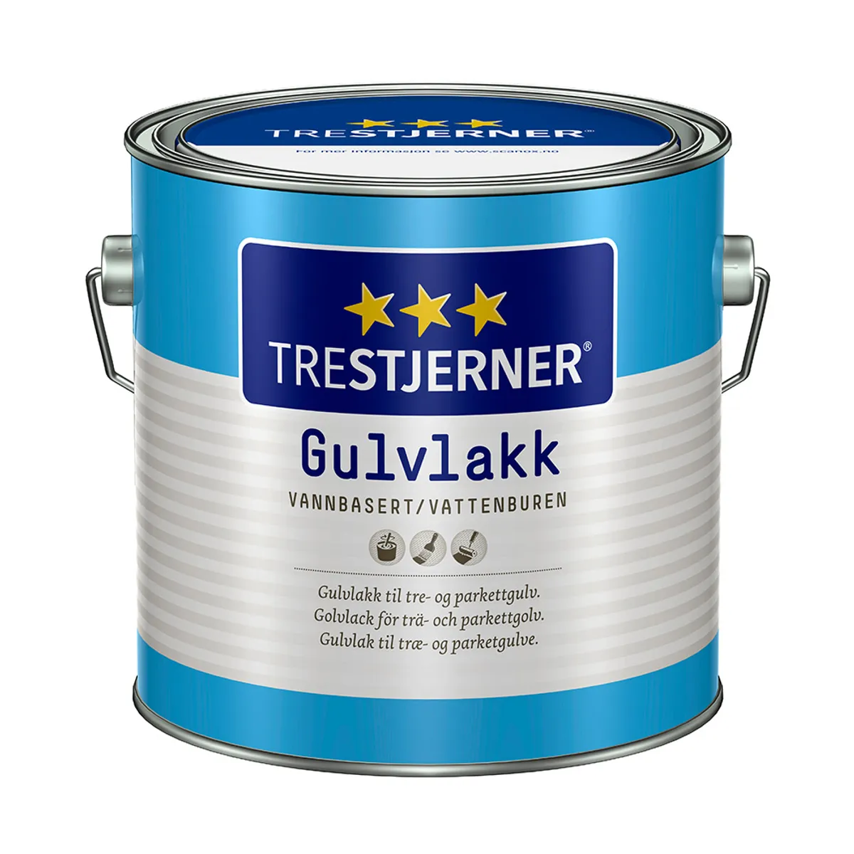 Trestjerner Gulvlak 3 L Halvblank