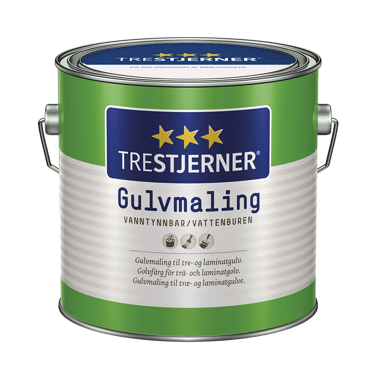 Trestjerner Gulvmaling Halvblank 2,7 L