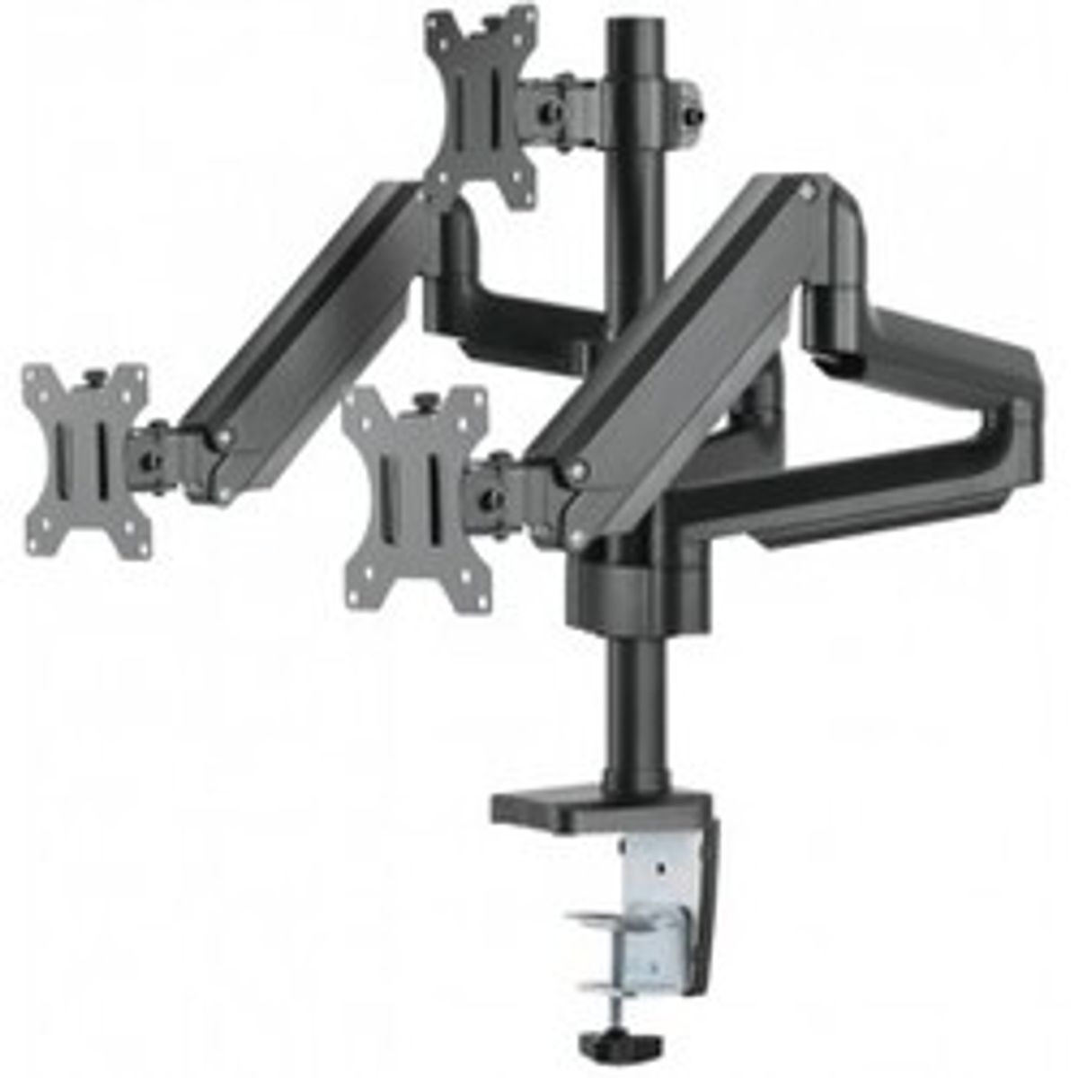 Triple monitor arm, gasfjeder, 17-27, 1,5-8kg - Gasblus