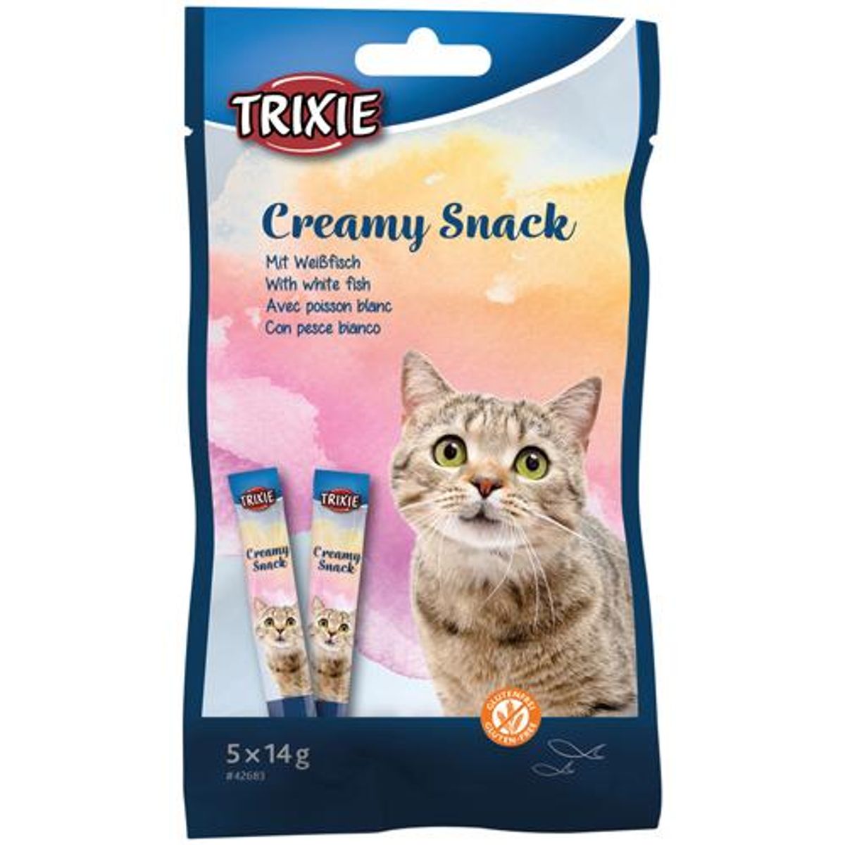 Trixie Creamy Snack White Fish (fisk) til Kat