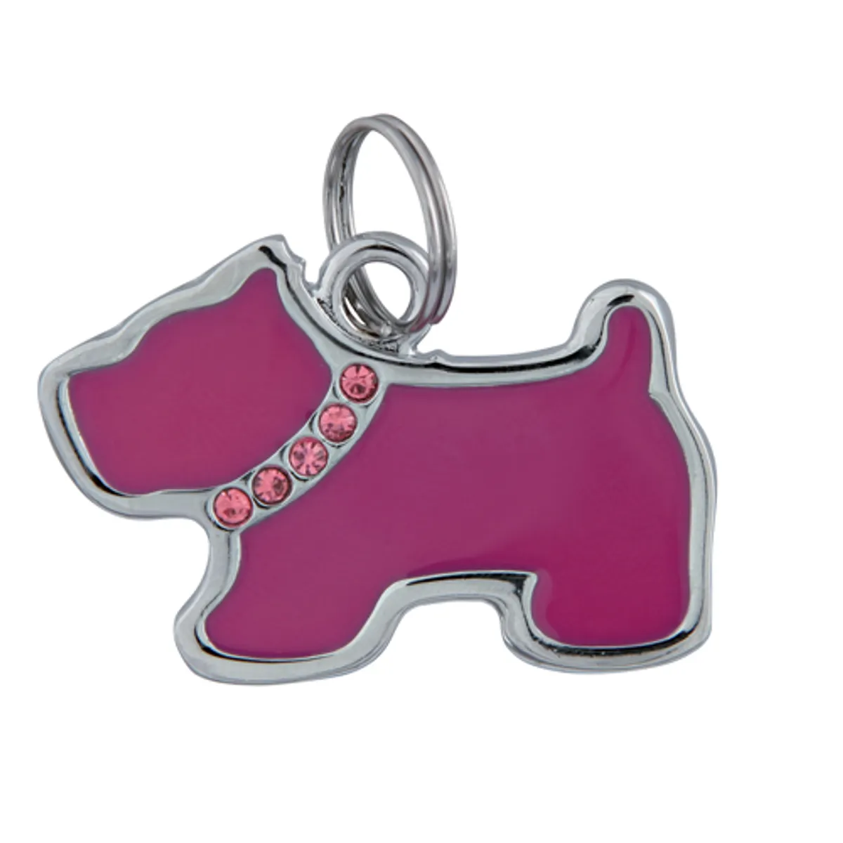 Trixie Kæledyrstegn - Hund Med Krystaller - 3.5×2.5cm - - - - -