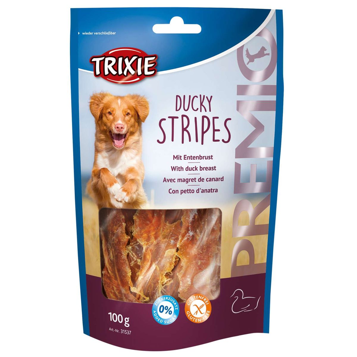 Trixie premio duckie stripes andestrimler hundegodbid