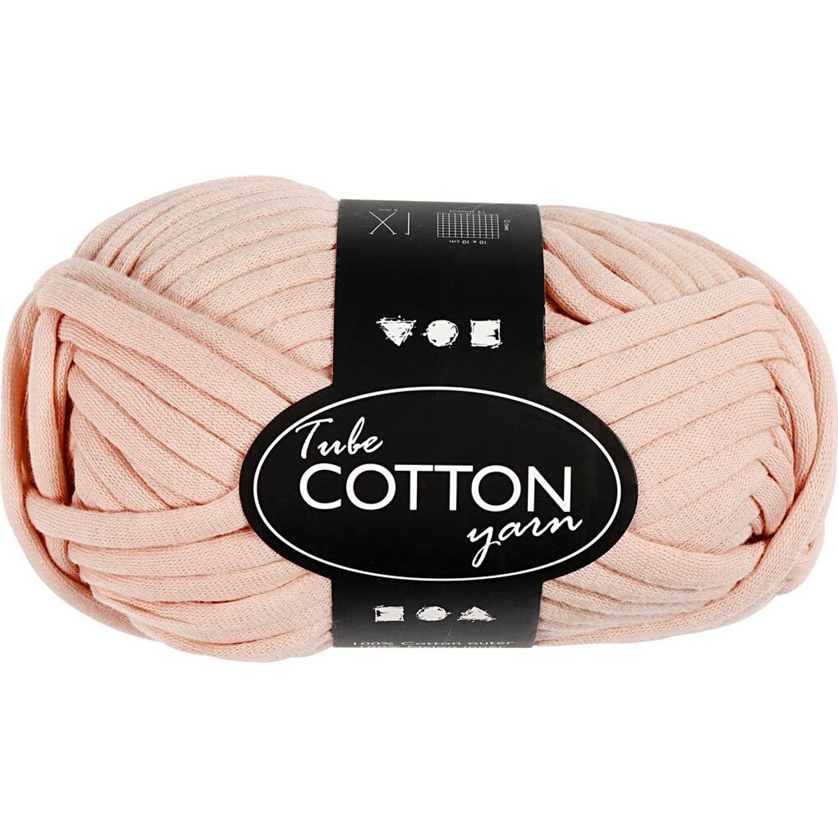 Tubegarn - L 45 M - Soft Rosa - 100 G