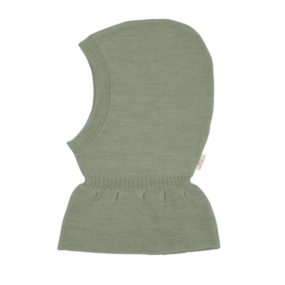 TYNDSTRIKKET ELEFANTHUE I MERINOULD - SAGE GREEN - SAGE GREEN / 44-46/4-9M