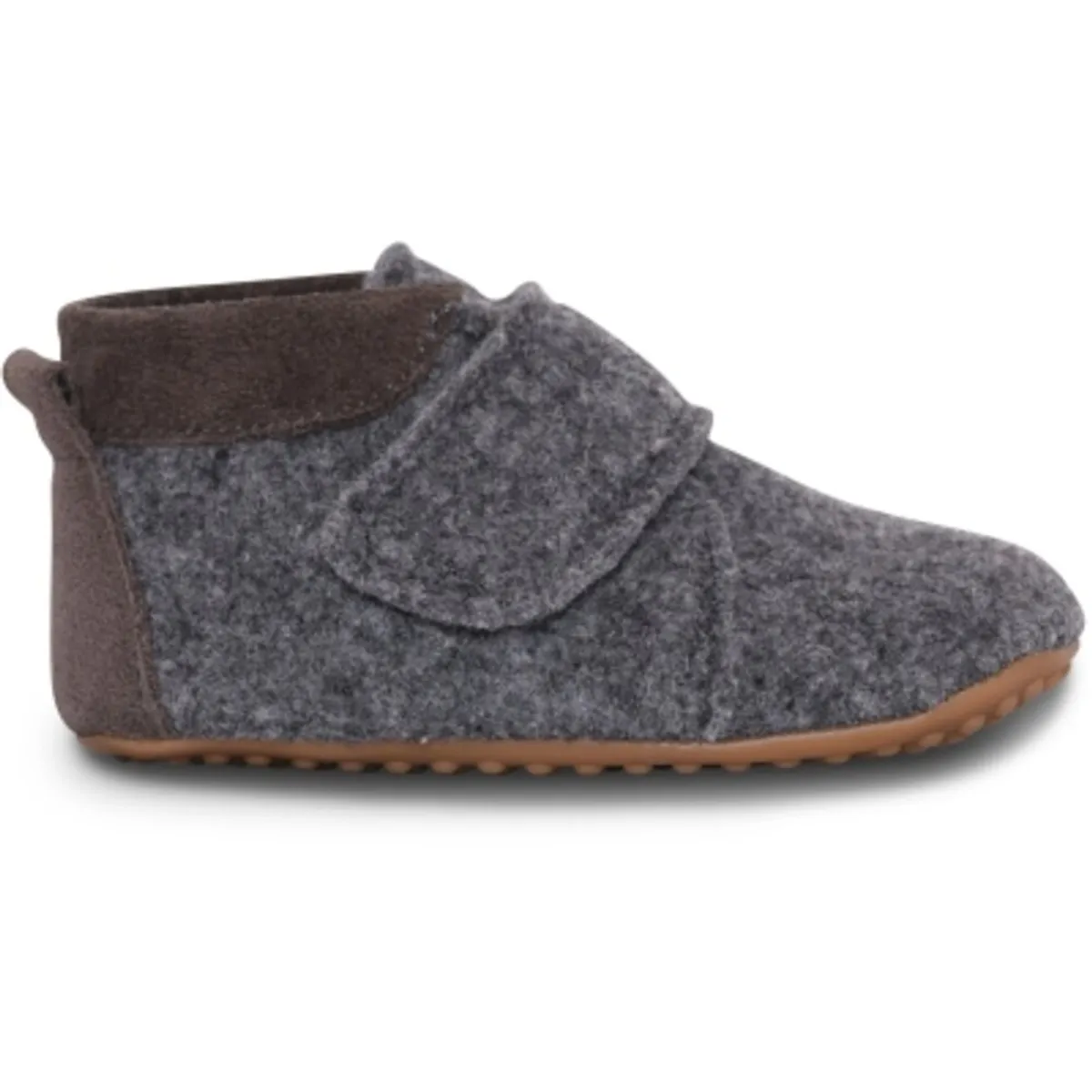 Uld hjemmesko - Dark Grey Melange - 20